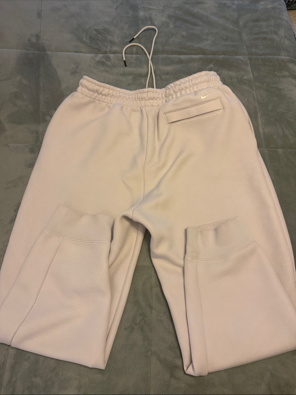 Cream Drawstring Jogger Sweatpants - Picture 2 of 2